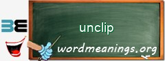 WordMeaning blackboard for unclip